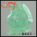 heart shaped apple green ice cubic zirconia made in china